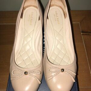 Women's Cole Haan Nike Air Tali Grand Lac Wedge leather shoes size 8.5